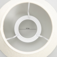 Абажур для люстры "Саржа" E27 белый 15х15х13 см Абажур для люстры "Саржа" E27 белый 15х15х13 см