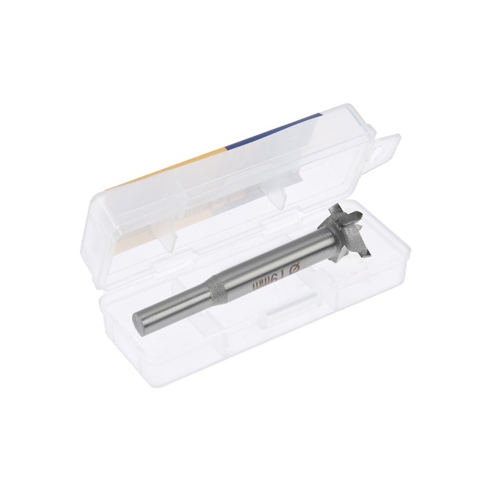 Сверло Форстнера ТУНДРА, твердосплавные пластины, цилиндрический хвостовик, 19 мм Сверло Форстнера ТУНДРА, твердосплавные пластины, цилиндрический хвостовик, 19 мм