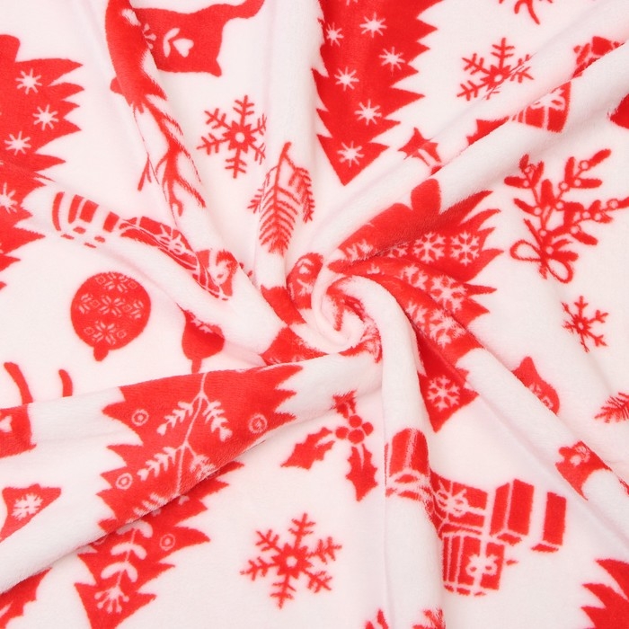 Плед LoveLife &laquo;Новогодний лес&raquo; 200х220 см,100% п/э, велсофт 280 гр/м2