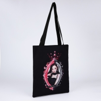 Шопер &laquo;Корея&raquo;, 35х0.5х40 см, отдел без молнии, без подклада, чёрный