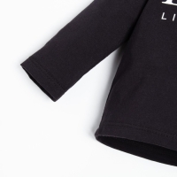 Лонгслив Крошка, Я Little Boss, рост 92-98 см, чёрный