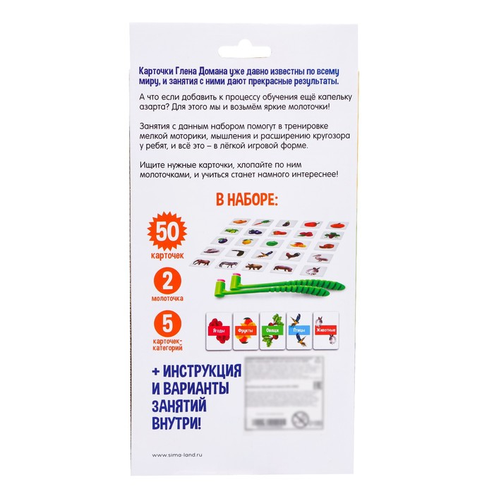 Развивающий набор с молоточками &laquo;Карточки Г.Домана&raquo;