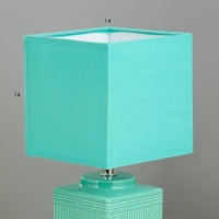 Настольная лампа Митчелл E14 40Вт лазурный 14х14х29 см RISALUX