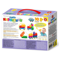 Конструктор &laquo;Мягкие кирпичики plus. Весёлый транспорт&raquo;, 10 деталей, колёсики