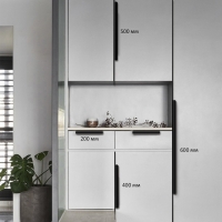 Ручка торцевая CAPPIO RP100BL, L=400 мм, цвет черный