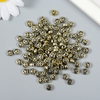 Бусины для творчества пластик "Смайлик. Плоский" золото набор 20 гр 0,7х0,4 см Бусины для творчества пластик "Смайлик. Плоский" золото набор 20 гр 0,7х0,4 см