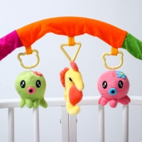 Дуга игровая мягкая на кроватку, коляску «Осьминожки», 25-84 см, погремушки, 3 игрушки МИКС, Крошка Я Дуга игровая мягкая на кроватку, коляску «Осьминожки», 25-84 см, погремушки, 3 игрушки МИКС, Крошка Я