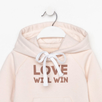 Худи для девочки KAFTAN "Dream", размер 28 (86-92), цвет бежевый