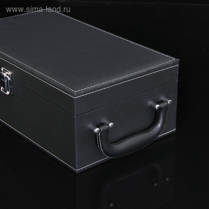 Набор для вина на 2 бутылки Доляна &laquo;Премьер&raquo;, 4 предмета: штопор, пробка, воронка, кольцо