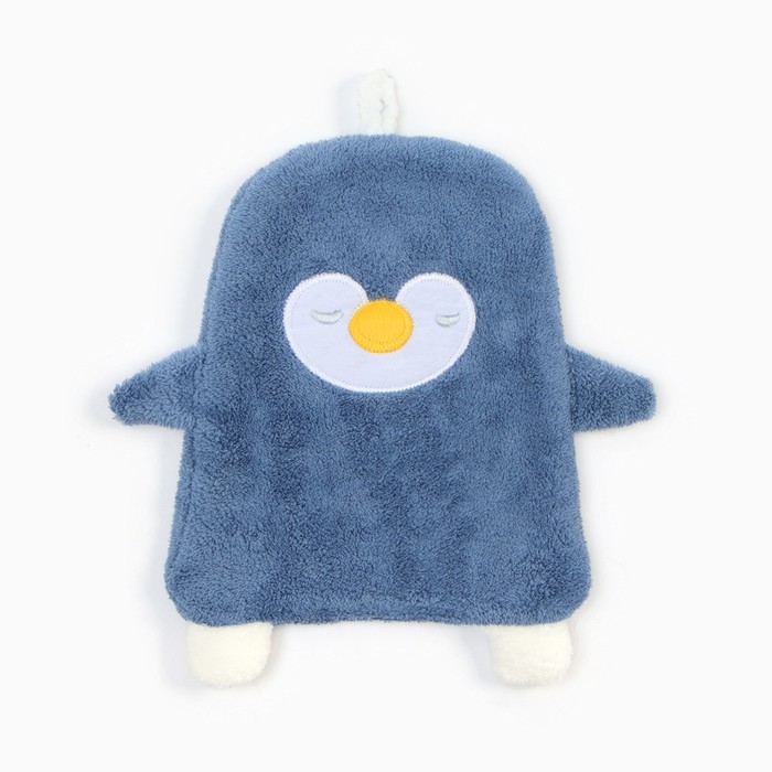 Полотенце для рук LoveLife "Пингвин", цв. синий, 25х21 см, 100% пэ, микрофибра 280 г/м2