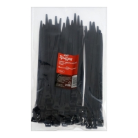 Хомут нейлоновый ТУНДРА krep для стяжки, 7.6х200 мм, черный, в упаковке 100 шт. Хомут нейлоновый ТУНДРА krep для стяжки, 7.6х200 мм, черный, в упаковке 100 шт.