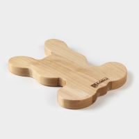 Менажница - тарелка деревянная Adelica &laquo;Зайчик&raquo;, 20,5&times;11,5&times;1,8 см, берёза