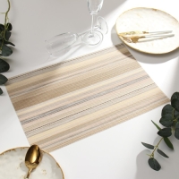 Салфетка на стол Доляна, цв.бежевый, 45*30см Салфетка на стол Доляна, цв.бежевый, 45*30см