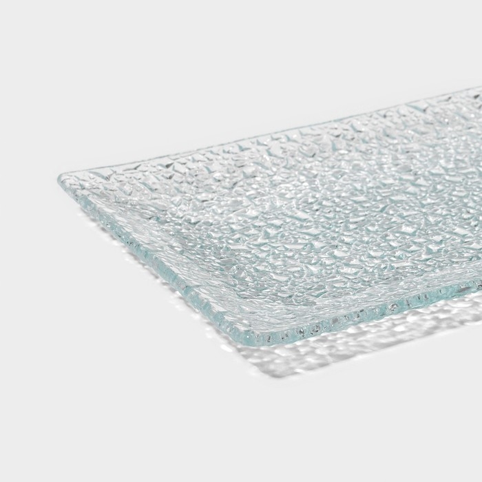 Блюдо стеклянное сервировочное Доляна &laquo;Акцент&raquo;, 15,5&times;10,5 см