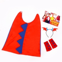 Карнавальный набор «Дракон огня», плащ и ободок Карнавальный набор «Дракон огня», плащ и ободок