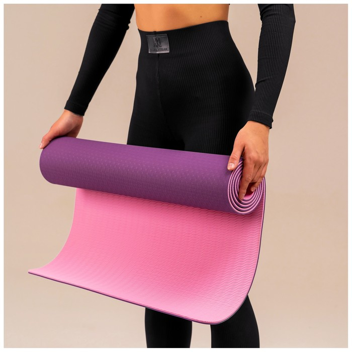 Коврик для йоги Sangh, 183&times;61&times;0,6 см, цвет фиолетовый