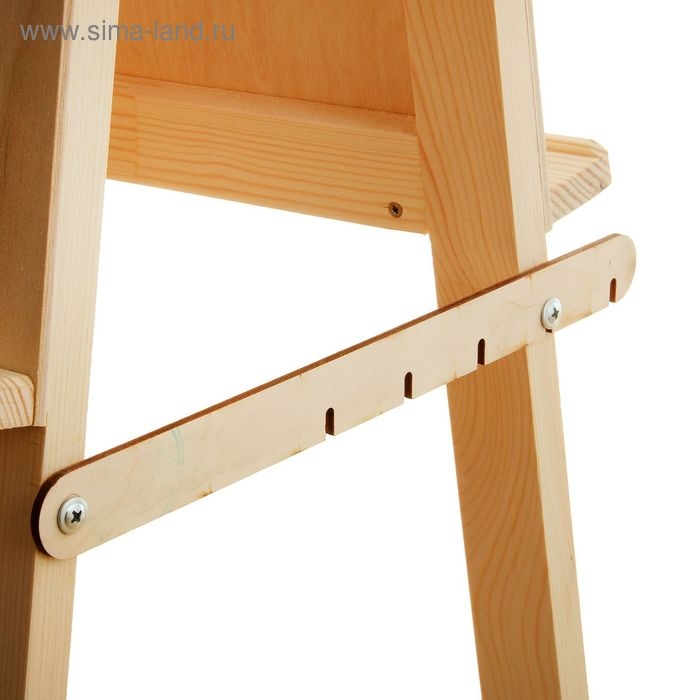 Мольберт тип «Хлопушка», двусторонний, 120 х 60 х 65 см, планшет 60 х 60 см, неокрашенное дерево, Calligrata Мольберт тип «Хлопушка», двусторонний, 120 х 60 х 65 см, планшет 60 х 60 см, неокрашенное дерево, Calligrata