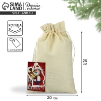 Мешок подарочный &laquo;Новогодняя почта&raquo;, 20 х 30 см , Новый год