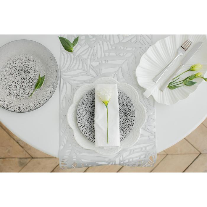 Тарелка фарфоровая Доляна &laquo;Сьюзен&raquo;, d=27 см, цвет белый