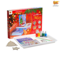 Набор для рисования на воде в технике эбру &laquo;Новый год&raquo;