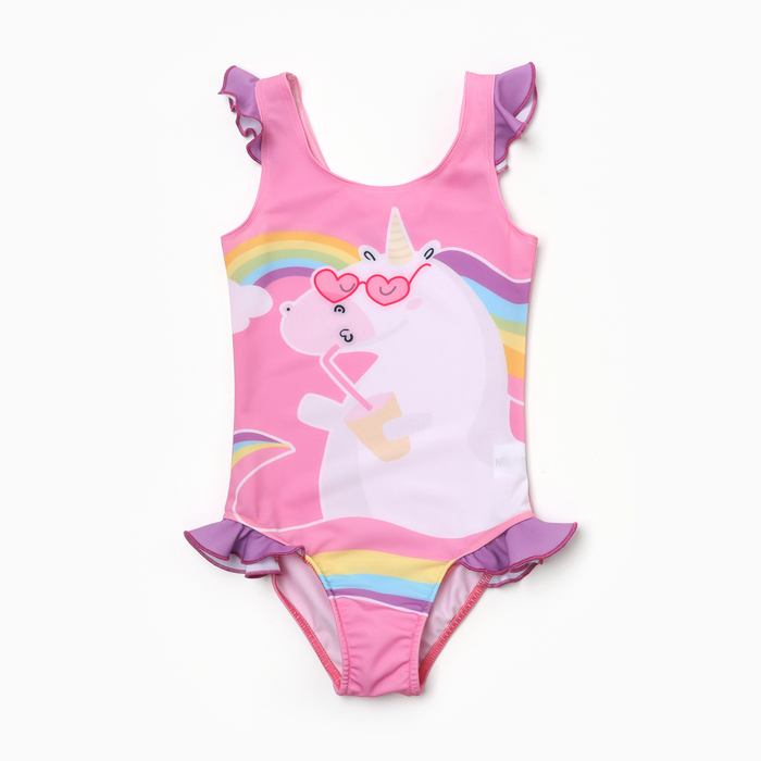 Купальник детский KAFTAN "Единорог", рост 110-116 (32) , розовый