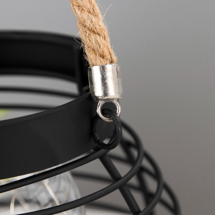 Ночник "Беримели" от батареек 3хАА черный 15х15х19 см RISALUX