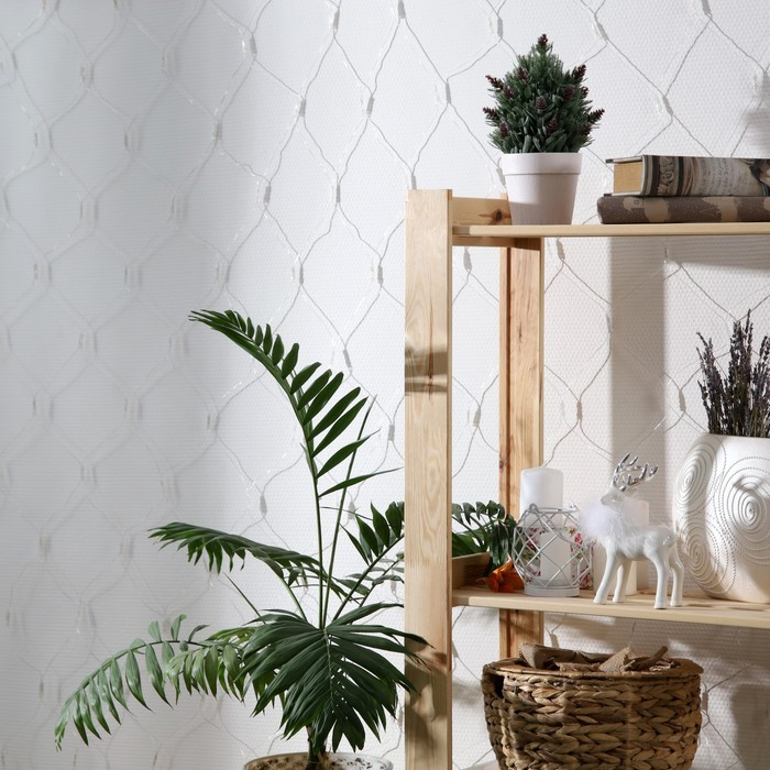 Гирлянда «Сеть» 1.6 × 1.6 м, IP20, прозрачная нить, 144 LED, свечение жёлтое, 8 режимов, 220 В Гирлянда «Сеть» 1.6 × 1.6 м, IP20, прозрачная нить, 144 LED, свечение жёлтое, 8 режимов, 220 В