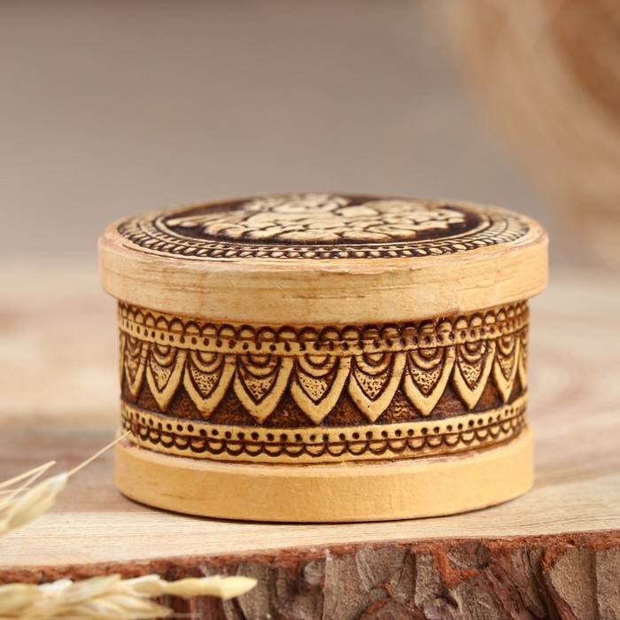 Шкатулка малая Шкатулка малая "Ангелочек", d=6.5 см, h= 4 см