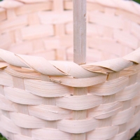 Набор корзин плетёных, белых, бамбук, 3 шт. Набор корзин плетёных, белых, бамбук, 3 шт.