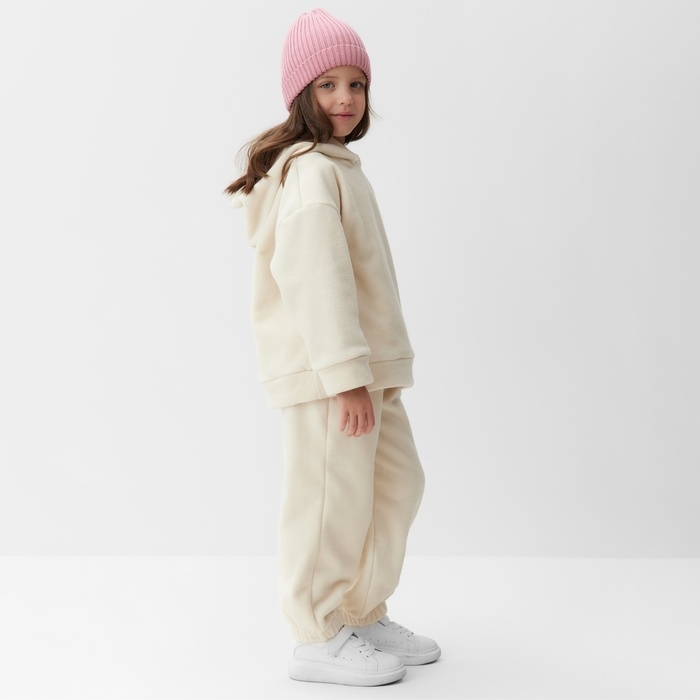 Костюм (худи и брюки) детский MINAKU: Fleece Soft, цвет бежевый, рост 104 см Костюм (худи и брюки) детский MINAKU: Fleece Soft, цвет бежевый, рост 104 см