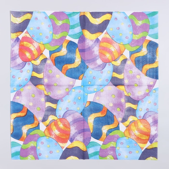 Салфетки бумажные «Пасхальные яички», 33х33 см, набор 20 шт Салфетки бумажные «Пасхальные яички», 33х33 см, набор 20 шт