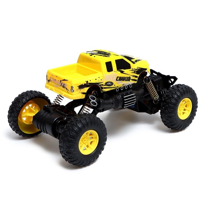 Джип радиоуправляемый &laquo;Пикап&raquo;, 1:18, работает от батареек, цвет жёлтый