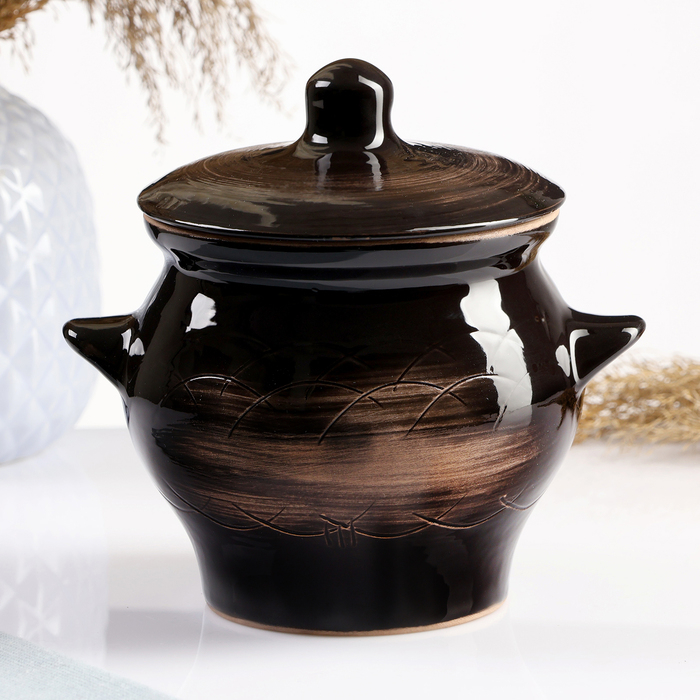 Горшок керамический для запекания №6 старина 0,65 л Горшок керамический для запекания №6 старина 0,65 л