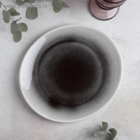 Блюдо фарфоровое для подачи Magistro «Сиам», 26×23 см, цвет серый Блюдо фарфоровое для подачи Magistro «Сиам», 26×23 см, цвет серый