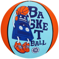 Баскетбольный мяч ONLYTOP &laquo;Робот&raquo;, клееный, 8 панелей, р. 3, резина, резиновая камера