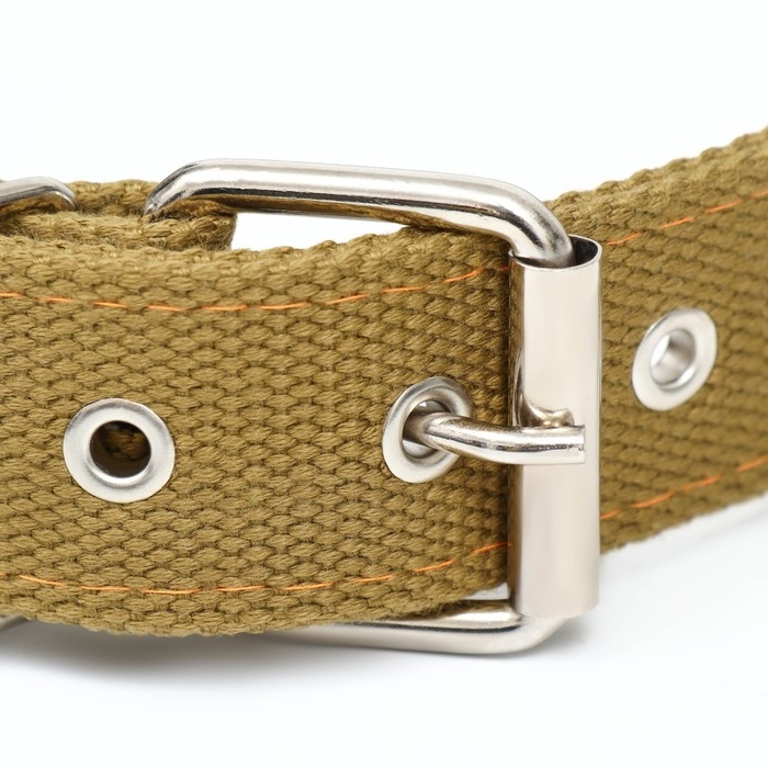 Ошейник брезентовый безразмерный двухслойный, 72 х 3,5 см, песочный Ошейник брезентовый безразмерный двухслойный, 72 х 3,5 см, песочный
