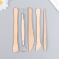 Инструменты для творчества набор 5 шт дерево, металл 8х14,5 см Инструменты для творчества набор 5 шт дерево, металл 8х14,5 см