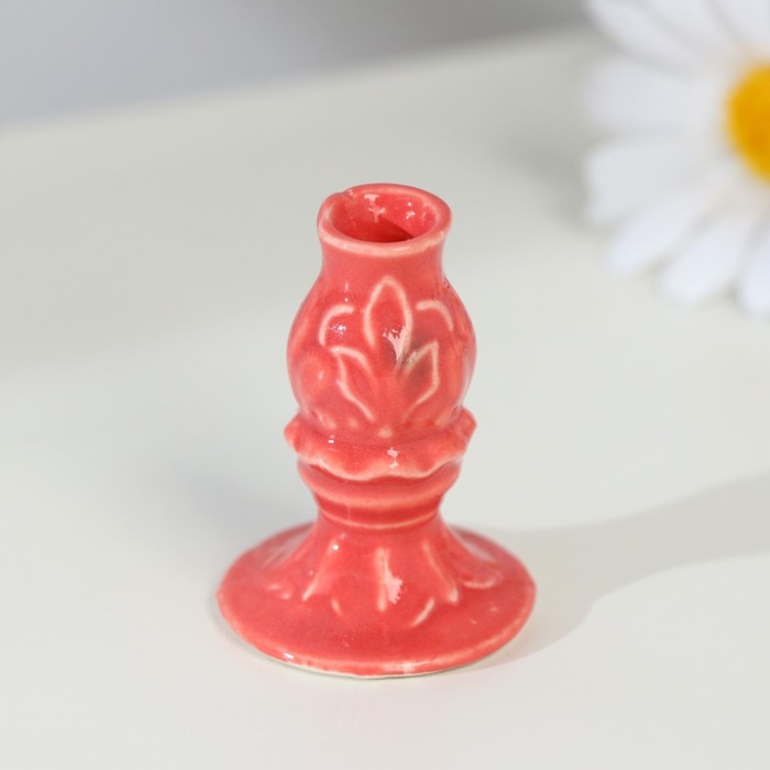 Подсвечник гжель, цветной, керамика, 5×4 см, микс Подсвечник гжель, цветной, керамика, 5×4 см, микс