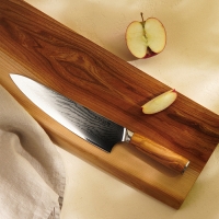 Нож кухонный SL Home &laquo;Оливия&raquo;, шеф, лезвие 22,86 см, цвет коричневый