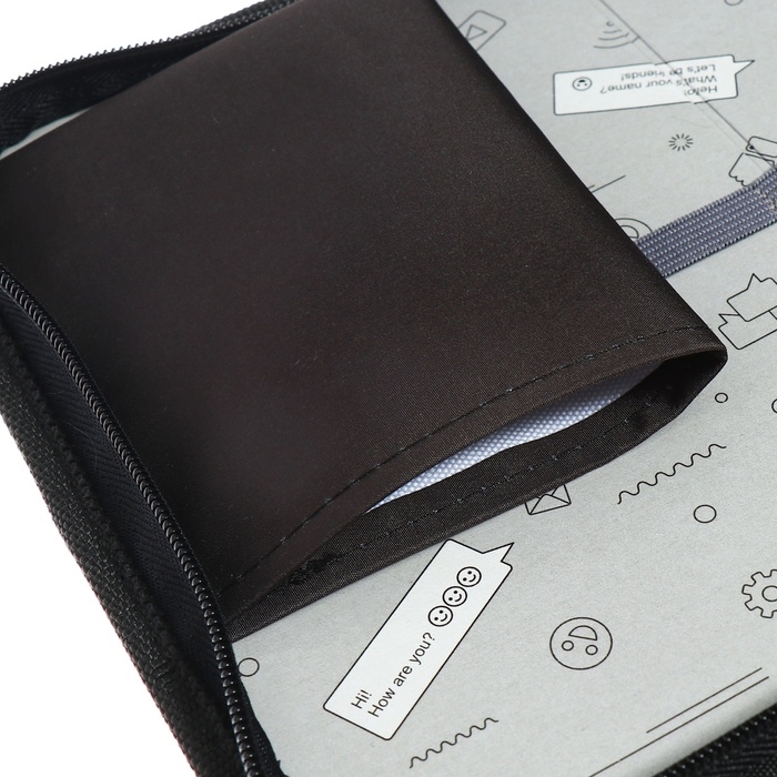 Пенал 1 секция 140 х 210 х 40 мм, откидной карман и косметичка, тканевый, Calligrata TOP Content Пенал 1 секция 140 х 210 х 40 мм, откидной карман и косметичка, тканевый, Calligrata TOP Content "Маска"