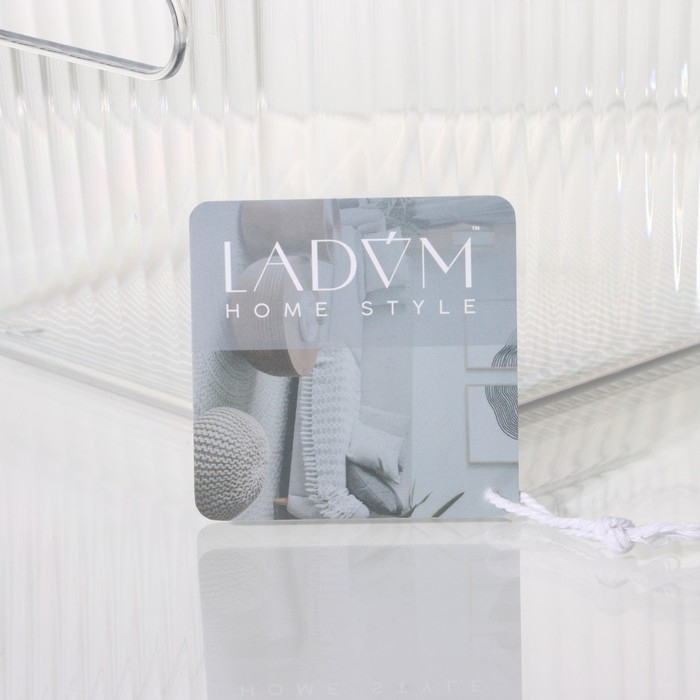 Контейнер для хранения с ручкой LaDо́m &laquo;Кристалл&raquo;, 34&times;18,3&times;12 см, прозрачный