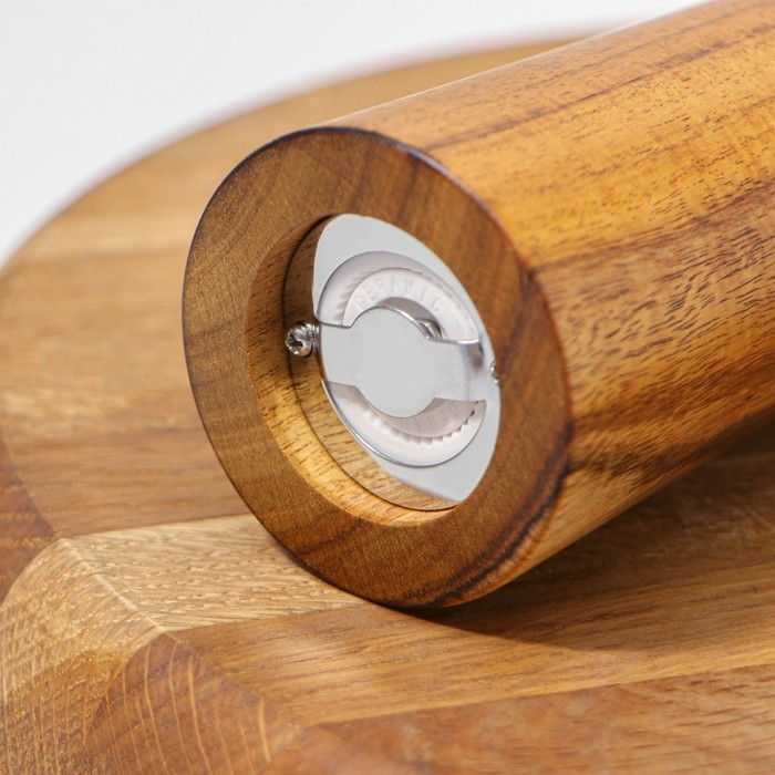 Мельница для специй Magistro Wooden, 5,5&times;26,5 см, керамический механизм, цвет коричневый