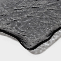 Блюдо стеклянное сервировочное Magistro &laquo;Нофис&raquo;, 32,5&times;18&times;2,5 см, цвет серый