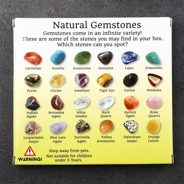 Коллекция минералов, 20 шт, 13х12 см Коллекция минералов, 20 шт, 13х12 см