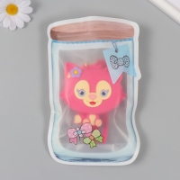 Брелок кошелёк с карабином, ремешком силикон "Котёнок с цветочком" 3х8,5х8,3 см Брелок кошелёк с карабином, ремешком силикон "Котёнок с цветочком" 3х8,5х8,3 см