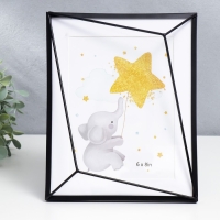 Фоторамка металл на 1 фото 15х20 см "Лофт. Преломление углов" чёрная паспарту 25,2х20,4х5 см 75108 Фоторамка металл на 1 фото 15х20 см "Лофт. Преломление углов" чёрная паспарту 25,2х20,4х5 см 75108