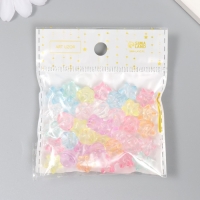 Бусины для творчества пластик "Звёздочки. Цветные льдинки" набор 20 гр Бусины для творчества пластик "Звёздочки. Цветные льдинки" набор 20 гр