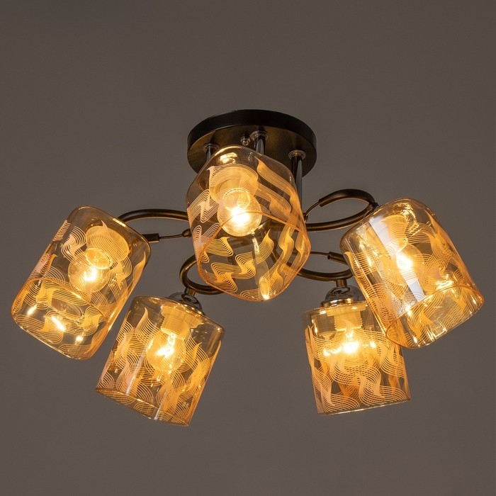 Люстра "Арнелла" 5хЕ27 40Вт чёрный 58х58х27 см BayerLux