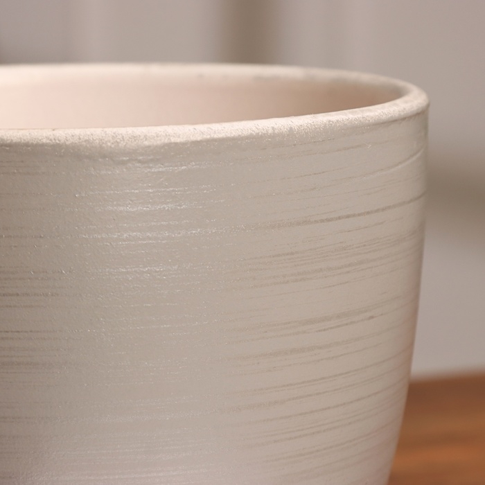 Горшок цветочный "Фоджа" серый линии 1,4 л