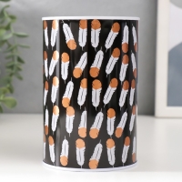 Копилка металл "Пёрышки" МИКС 8х8х12,5 см Копилка металл "Пёрышки" МИКС 8х8х12,5 см